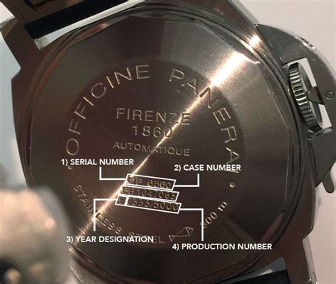 panerai watch serial number